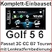 Produktbild Komplett Set VW Golf 5 6 Passat Touran Kenwood DDX-317BT Bluetooth USB CD DVD