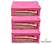 Kuber Industries™ Non Woven Saree Cover 3 Pcs combo (Pink) RS.249.00