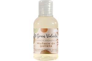 GRAN VELADA Esencia Muñeco de Galleta: Aromatizante Navideño y Cosmético Concentrado con Toque Especiado | Ideal para Ambientadores, Velas y Cosmética | 250 ml