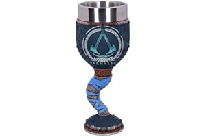 Assassins Creed Nemesis Now B5336S0 - Calice da gioco in resina con licenza ufficiale Valhalla vichinga, in acciaio INOX