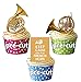 Produktbild Keep Calm and Waldhorn – essbar Stand-up Cupcake Topper (Pack von 12)