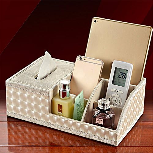Outside the house Household Leather Multifunctional Tissue Box Coffee Table Desktop Remote Control Storage Box Napkin Bag Carton Creative European Style,V,30.5*19*10.5