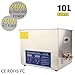 Price comparison product image Ultrasonic Cleaner, 10L 240W Professional Digital Stainless Steel Ultrasonic Cleaner Ultra Sonic Bath Tank Jewelry Watch Denture Cleaning with Timer Heater and Basket, Tank Size 300× 240× 150 mm