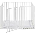 BabyDan Extension Large 72 Cm Avec Portillon Pour Barrière De Sécurité Configure/Flex - Blanc - Sécurité Enfant Renforcée !