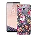 Produktbild VemMore für Samsung Galaxy S8 Silikon Transparent Hülle Clear Schutzhülle Weich TPU Gel Case Cover Durchsichtig mit Muster Handyhülle Backcover Schutz Etui Kratzfeste Soft Silicone Protective Bumper Flexible Zurück Schale Ultra Dünn Slim Scratch-Resistant Handytasche - Blume