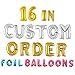 Price comparison product image Letter Balloons - Any Custom Phrase 16" Inch Alphabet Letters & Numbers Foil Mylar Balloon | Create Your own Banner Name/Word | Gold - Number: 9