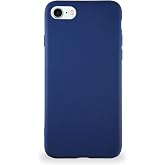 KZY Contact Case Compatible with Apple iPhone SE 2020 Soft Premier Color Silicone Cover - Navy Blue
