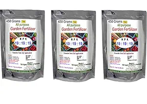 TSR Organic Fertilisers & Pesticides NPK 19 19 19 All Purpose Garden Nitrogen Potassium Phosphorus Fertilizer 450 grams ( pack of 3)