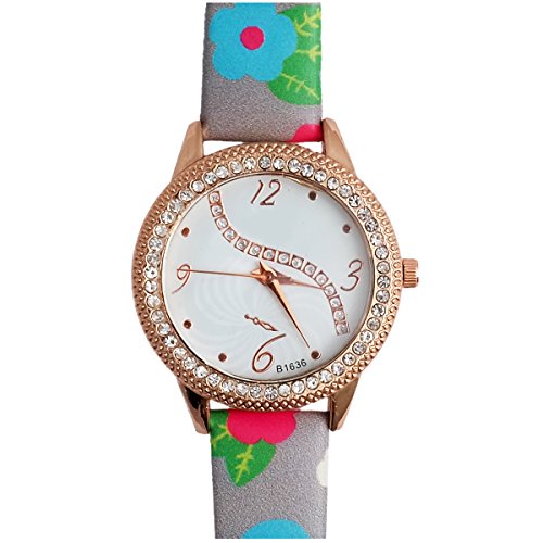 Super Drool Fancy Floral ST2492_WT_GREY Watch