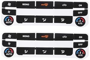 ihreesy Pegatinas de Botón de Control Central de Coche,Coche Control Central Multimedia Botón Pegatinas Repuesto Automotrices Compatible con C200L C180L E300,Negro