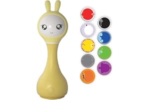 Alilo Inteligentna grzechotka dla niemowląt, kostka muzyczna Baby Smart Bunny R1 dla dzieci 0-3 lat - żółta