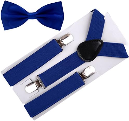 RUOYUCL Kids&amp;Baby Rainbow Bow-Ties&amp;Suspenders 2pcs Set Girls&amp;Boys