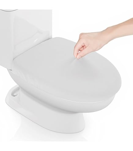 Housse Couvercle Toilette CREATCABIN Ensemble Housses Couvercle Toilette Velours Housse Toilette Lavable Antidérapante - 7