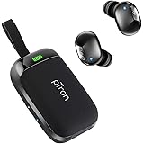 pTron Bassbuds Urban in-Ear TWS Earbuds w/Dual HD Mic, Pristine Sound, Mini Size Buds, Bluetooth 5.0 Wireless Headphones, Touch Control, IPX4 Water Resistant, Voice Assistant, IPX4 (Jet Black): 