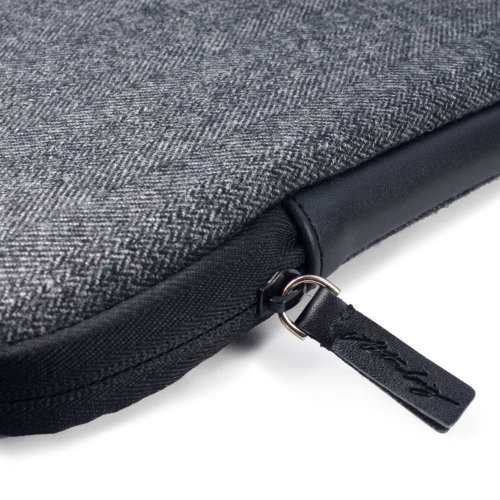 Alston Craig Schutzhülle aus Herringbone Tweed für 11 Toll Laptops / Tablets / Ultrabooks wie z.B. Macbook Air Pro / Asus Vivotab / Zenbook / Lenovo Yoga / Thinkpad / Lynx / Samsung Series 5 & 9 Ultra / Dell XPS – Farbe Schwarz - 3