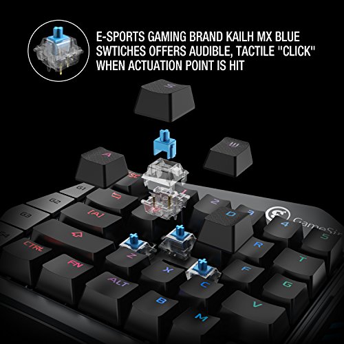 GameSir Z1 Teclado Mec nico de Blue Switch para Juegos de Una Mano con RGB Retroiluminaci n con Interruptores de Teclas Azules para Windows PC reviews GameSir Z1 Teclado Mec nico de Blue Switch para Juegos de Una Mano con RGB Retroiluminaci n con Interruptores de Teclas Azules para Windows PC