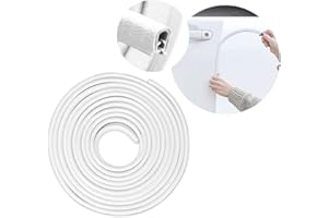 CGEAMDY Protector Puertas Coche, 5m Protector de Bordes de Goma Universal para Coches, Protector de Bordes del Coche en Forma de U, Se Adapta A la MayoríA de los Coches (Blanco)