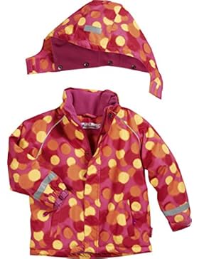 Playshoes Mädchen Schnee-Jacke Punkte Allover Pink/Gelb/Orange