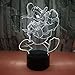 Produktbild Nachtlicht-sehightleuchte Lustlampe Cute Acryl 3d Führt Donald Illusion Night Lampe 7 Farbe Austauschbaren Akku Wohnmobil Dekoration Touch-lampe Geschenk An Kinder