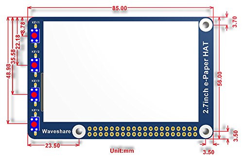 Tri-Color 2 7inch E-Ink Display Hat Resolution 264x176 3 3v E-Paper Electronic Screen Panel Three-Color with Embedded Controller SPI Interface for Raspberry Pi STM32 Arduino reviews Tri-Color 2 7inch E-Ink Display Hat Resolution 264x176 3 3v E-Paper Electronic Screen Panel Three-Color with Embedded Controller SPI Interface for Raspberry Pi STM32 Arduino
