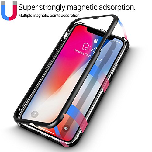 Iphone Plus Plus Magnetic Metal Frame Tempered Glass