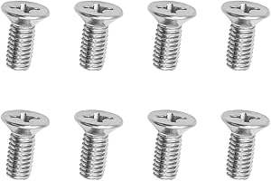 Adunsiaoto 8 PCS Screw Rotor Brake Disc Retaining Set, Rotor Screw for Car Brake Discs, Stainless Steel Rotor Brake Disc Retaining Screw Set, Automotive Universal Replacement Brakes System Part