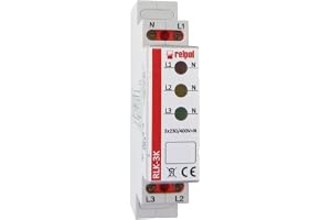 Relpol Ljusdetektor 3 fas kontrollampa fas testare LED RLK-3K 8780