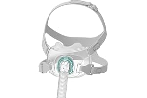 Gbbazu Ersatz Vollgesicht Kit enthält adjsutable Kopfbedeckung und mehr, sichere Dichtung für Bequeme Passform, Wiederverwendbare Abdeckungen Nasen Mundkissen für Schlaf (L)