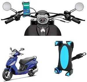 RKM Motorcycle Cell Phone Cradle Mount/Holder Universal 360 Degree Rotating Bike/scooty/Activa Mirror Stand for 3/4/5 g All Smartphone Devices Upto 7 Inches