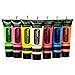 Party Neon UV GLOW IN THE DARK Face Body Paint x 6 Disco Glow Dark Glow Pub