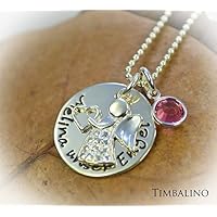 Namenskette * Schutzengel * Silber, Geburtsstein