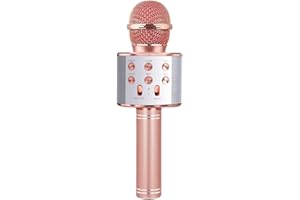 Dream Fun Girls Toys Age 6 7 8 9 10, Wireless Microphones for Kids Gifts for Girls 5-12 Year Old Handheld Bluetooth Speaker Karaoke Machine Party Music Toys For 3+ Year Old Kids Birthday Gift
