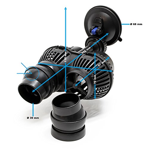 SunSun Dual-Strömungspumpe 6000 l/h 12W Wave Maker Süß- Salzwasser - 4