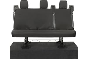 UK WHOLESALE LOWERING THE COST TO YOU My Van Seat Covers MVSC131B Tailored Waterproof Rear Seat Covers Black - To Fit Ford Transit Custom DCIV 2013-2023