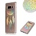 Produktbild Für Samsung Galaxy Note 8 Hülle Silikon, Aearl Shiny Laser Bunt Gemälde Muster Weich Dünn TPU Handyhülle Transparent Klar Schutz Tasche Schale Stoßfest Bumper Cover mit Schutzfolie für Samsung Galaxy Note 8,Traumfänger