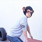 Affe Kopfmaske, Cusfull Neuheit Halloween-Kostüm Party Latex Tiermaske Affe Kopf Maske Headmaske Halloween-Party-Kostüm -