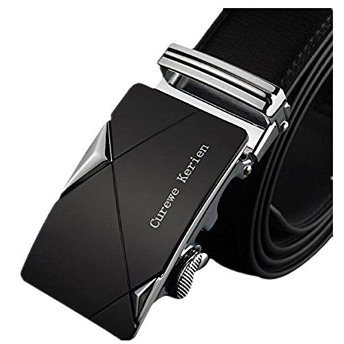 Preisvergleich Produktbild ZARU Männer Leder-automatische Schnalle Gürtel Luxus Handschlaufe