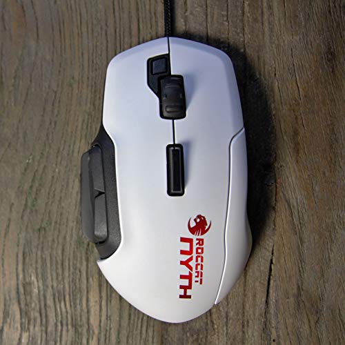Roccat Nyth - Modular MMO Rat  n para Gaming 12000 dpi  Color Blanco