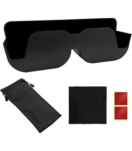 2 étuis à Lunettes Autocollants Pour Voiture - Rangement Pratique Pour Lunettes De Soleil Et Lunettes De Vue