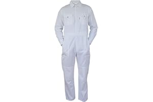 Carson Classic Workwear Arbeitsoverall aus reiner Baumwolle, 1 Stück, 54, weiß, KTH735.W