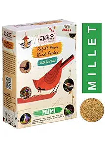 JiMMy Pet Products Refill Your Bird Feeder Millet Bird Food for All Birds (1.2 Kg)