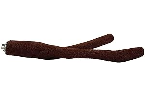 PARROT ESSENTIALS Northern Parrots Sanded Nail Trimming Forked Parrot Perch Medium