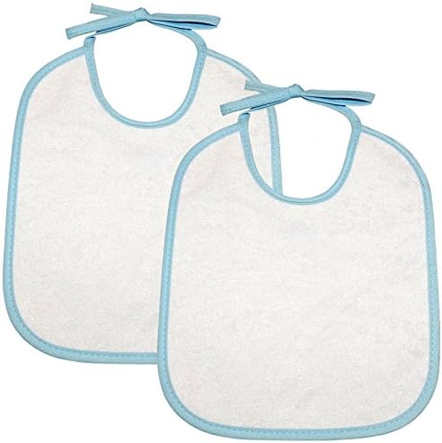 Sure Baby Drinking Feeding Neck Tie Bib Twin Pack - 2 x Blue Bibs