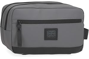 Pepe Jeans Hoxton Nececer Adaptacyjny Szary 26x16x12 cm Poliester i PU by Joumma Bags, Szary, Talla única, Adaptacyjna kosmetyczka