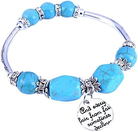 iTemer Alloy Inlay Turquoise Bracelet National Wind Bracelet Travel Souvenir