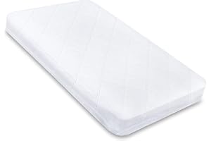 Totsy Baby Matelas Bebe - 50x83 cm pour lit Bebe Berceau couffin nacelle et Lits Parapluie 50 x 83 avec Housse Enfant Protection Contre l'humidité