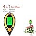 Produktbild 4 in 1 Bodentest Feuchtigkeit Meter Digital LCD Temperatur Feuchtigkeit Sonnenlicht PH Luftfeuchtigkeit Analysegerät Gartenerde Tester Meter
