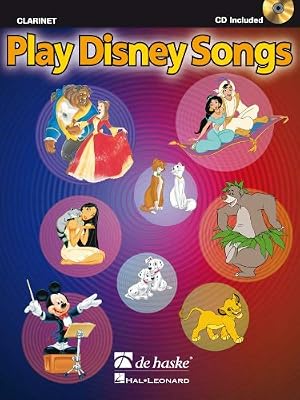 DEHASKE Partitions variété, pop, rock DEHASKE PLAY DISNEY SONGS - CLARINETTE + CD Musique films - comédies musicales
