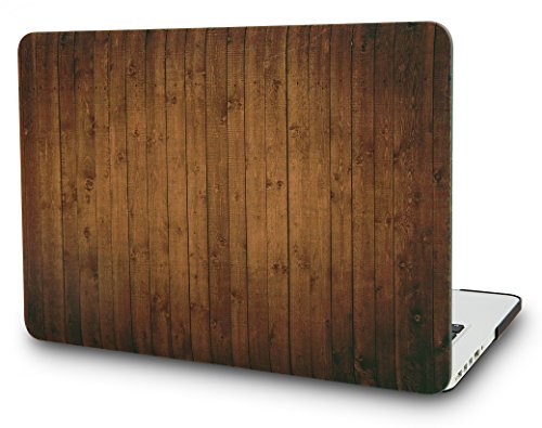 StarStruck MacBook Air 13 zoll Hülle Schutzhülle Case Cover A1369 / A1466 (Dunkelbraunes Holz)