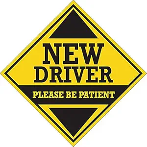 ISEE 360 New Driver Please Be Patient Vinyl Decal Die Cut Bike Car Sticker for Sides Hoods Bumper Rear